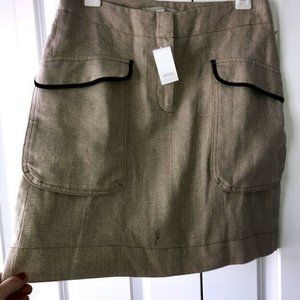 Ann Taylor Loft Women's A-Line Midi Skirt Linen 2